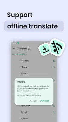 Instant Translate On Screen android App screenshot 0